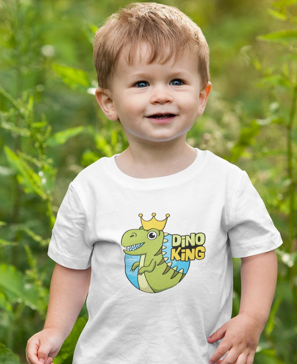 Dino King - Boy's Half Sleeve T-shirt