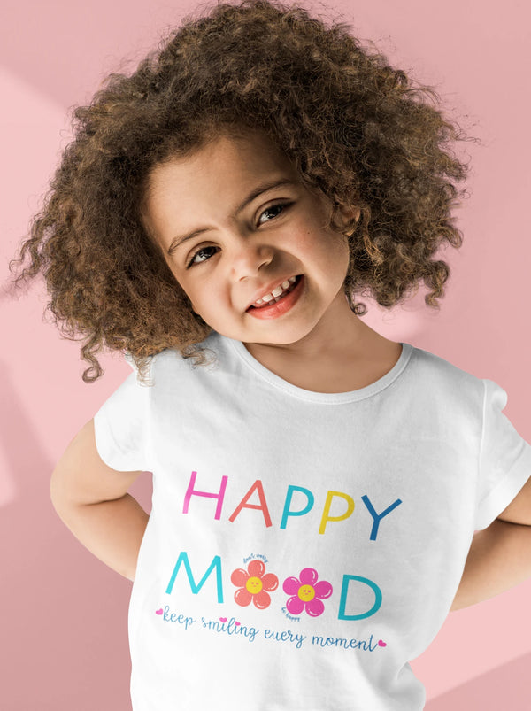 Happy mood- Girl's Half Sleeve T-shirt