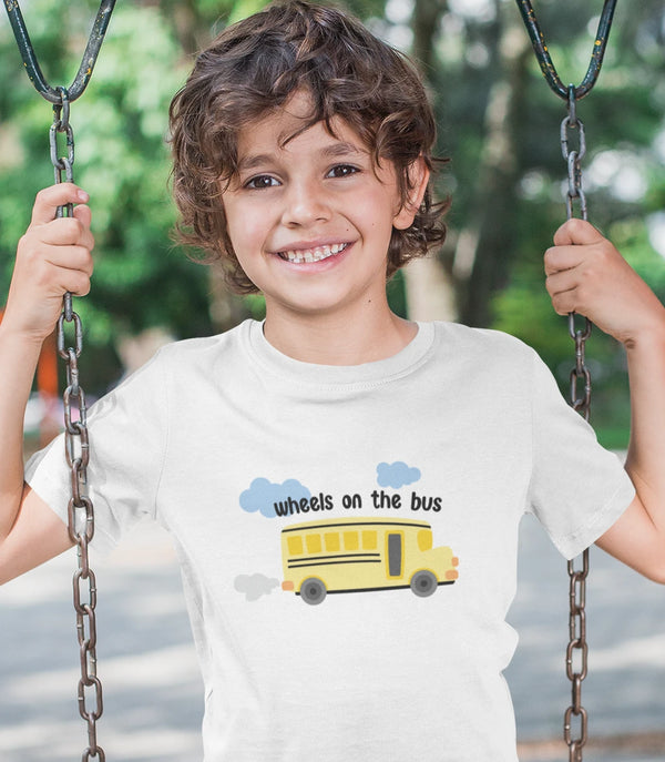 Wheels on the Bus- Boy's Half Sleeve T-shirt