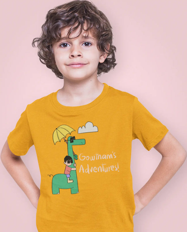 Little one's Adventures- Boy's Personalized Tee