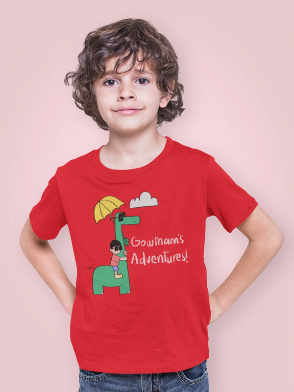 Little one's Adventures- Boy's Personalized Tee