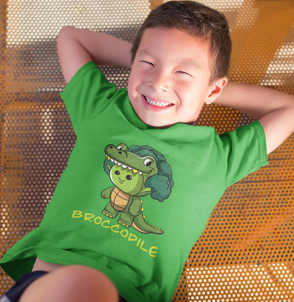 Broccodile- Boy's Half Sleeve T-shirt